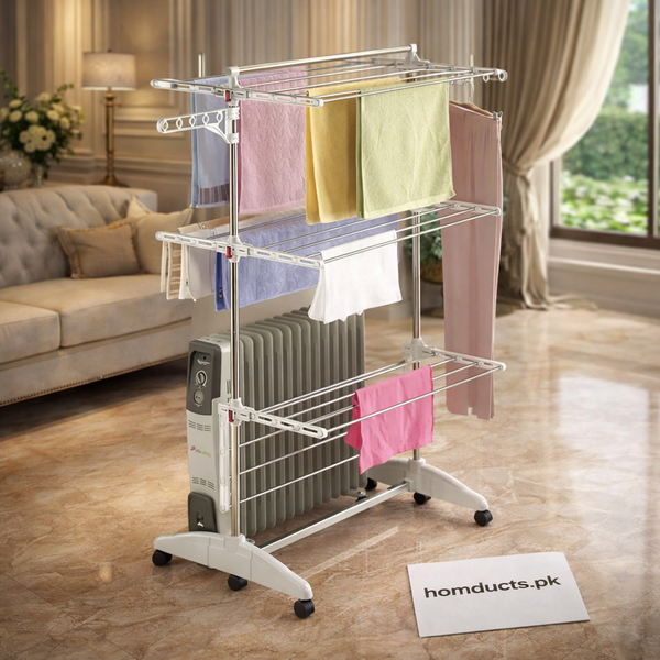 Floor Standing Cloth Drying Rack (Premium Quality)