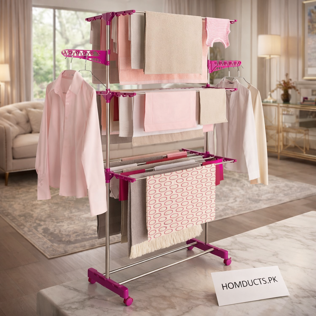 Floor Standing Cloth Drying Rack (Premium Quality)