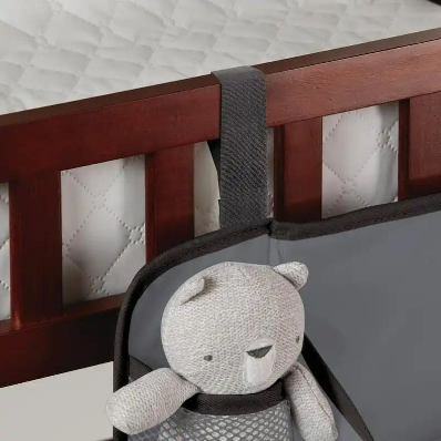 Baby Crib Hanging Organizer with Diaper Storage Compartments – Multi-Pocket Nursery Essentials Organizer
