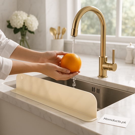 Luxury Suction Sink Water Blocking Plate – Premium Splash Guard for Kitchen Countertops