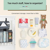 Baby Crib Hanging Organizer with Diaper Storage Compartments – Multi-Pocket Nursery Essentials Organizer