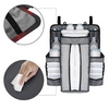Baby Crib Hanging Organizer with Diaper Storage Compartments – Multi-Pocket Nursery Essentials Organizer