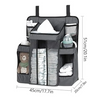 Baby Crib Hanging Organizer with Diaper Storage Compartments – Multi-Pocket Nursery Essentials Organizer