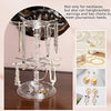 Luxury Acrylic Jewelry Organizer Stand for Earrings, Rings, Bracelets & Vanity Accessories Storage