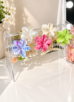 Transparent Acrylic Hair Claw Clip Organizer & Display Stand (Box packing)
