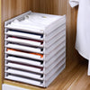 Luxury Foldable Shirt Organizer Trays – Premium Space-Saving Wardrobe Storage