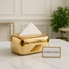 Luxury Rectangular Gold Tissue Box Holder – Premium Decorative Tissue Dispenser
