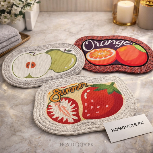 Luxury Fruit Design Anti-Slip Bathroom Mat (1 PC)