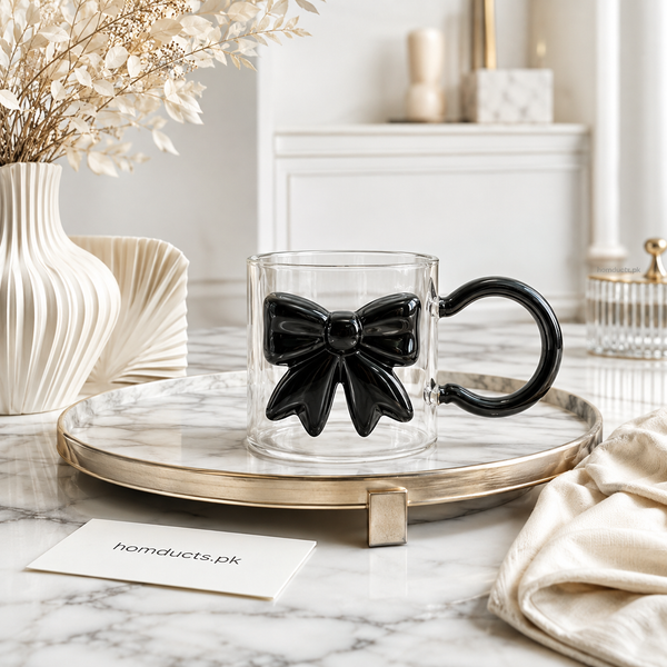 Luxury Pink Bow Glass – Cute Aesthetic Drinking Tumbler