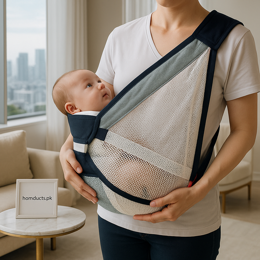 Luxury Baby Sling Carrier – Premium Breathable Mesh Shoulder Wrap