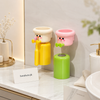 Cute Cartoon Wall Mounted Toothbrush Holder with Cup – Kids Bathroom Organizer