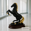 Luxury Black & Gold Horse Sculpture – Premium Decorative Figurine