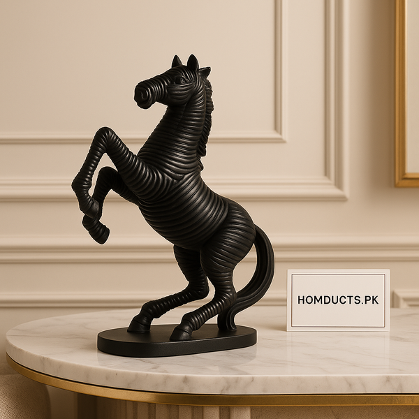 Luxury Black Horse Sculpture – Modern Decorative Figurine for Home & Office Décor
