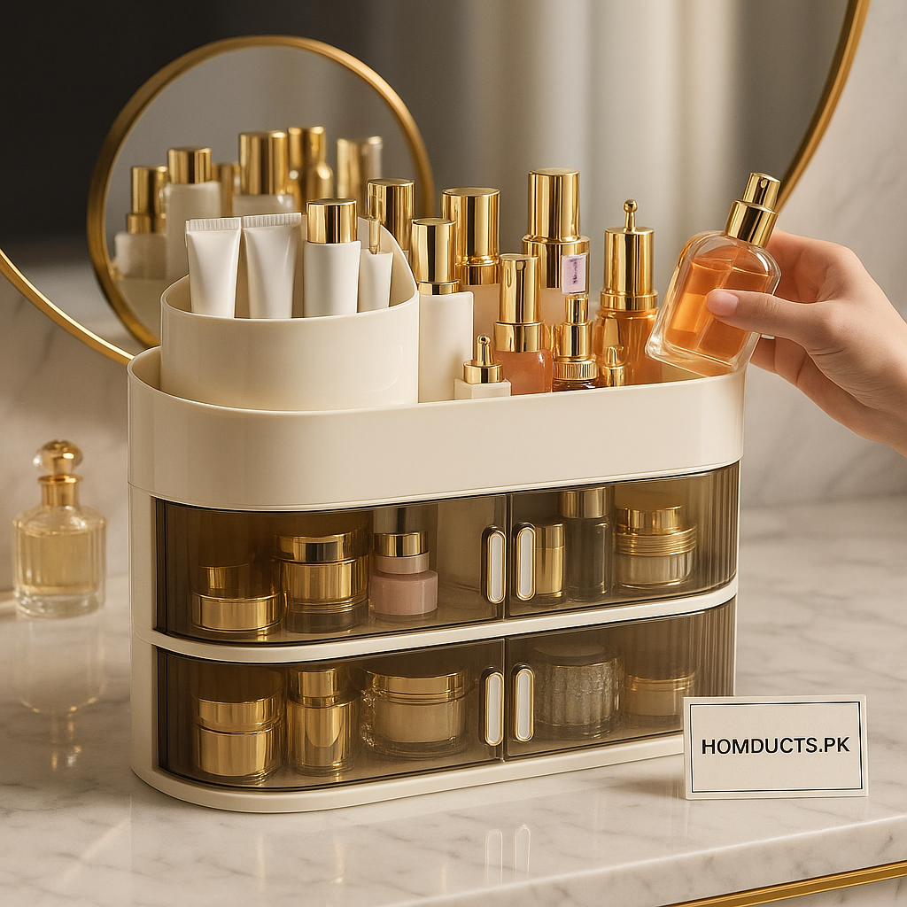 Large Capacity Desktop Cosmetic And Jewelery Organizer