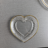 Heart-Shaped Glass Tea Cups with Saucers – 12-Piece Set