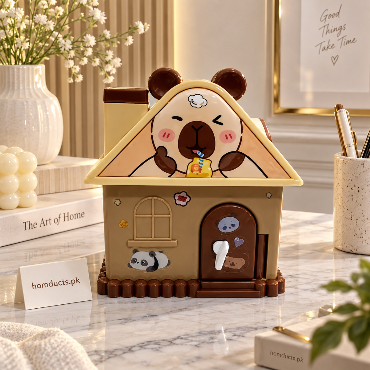Cute Cartoon House Money Saving Box for Kids – 3 Designs