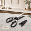 Premium Multipurpose Stainless Steel Kitchen Scissors with Protective Cover