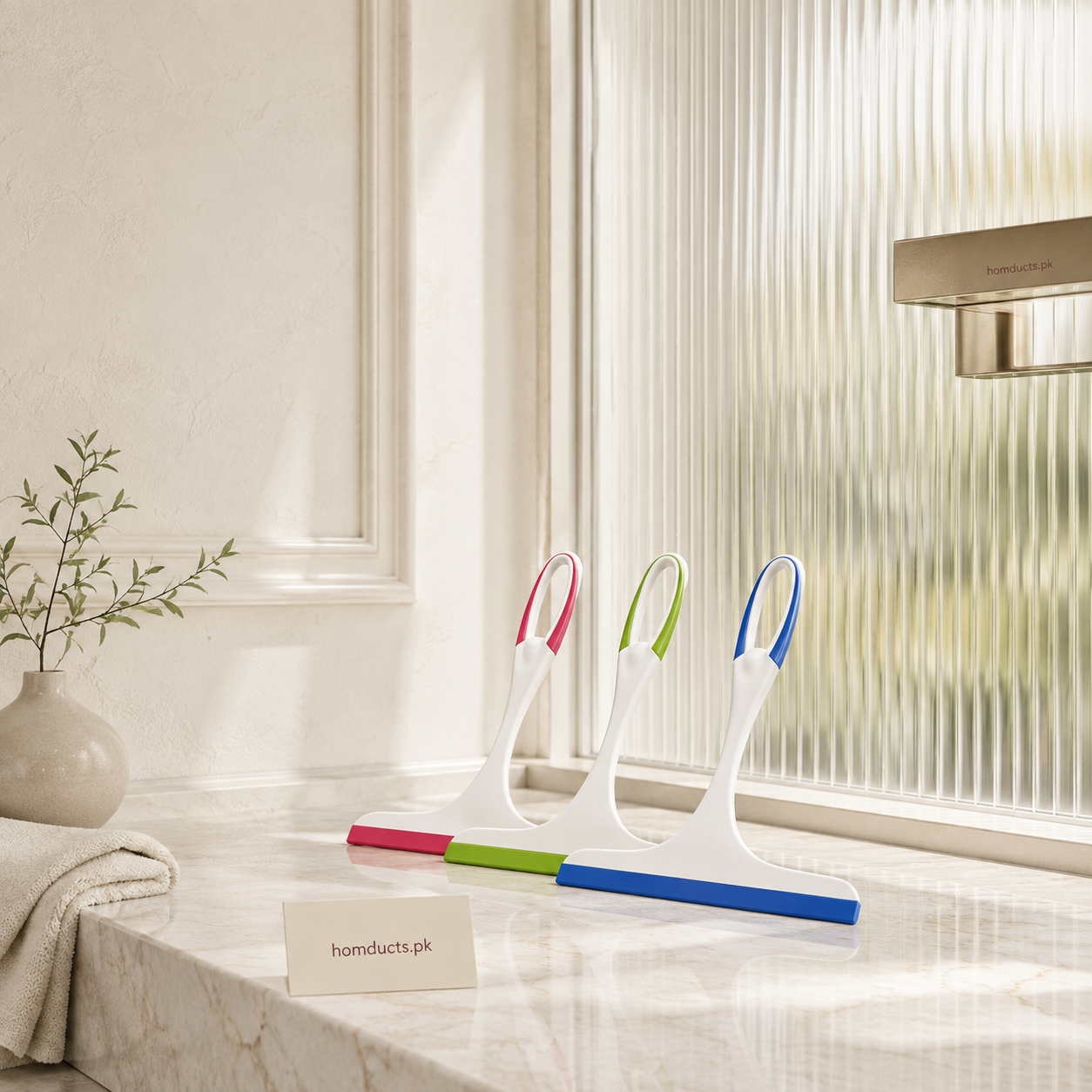 Mini Window Wiper with Flexible Rubber Blade