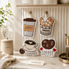 Coffee-Themed Microfiber Hanging Hand Towel – 1/2/4 Pcs
