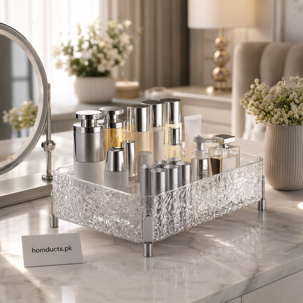 Desktop Acrylic Glacier Style Makeup Organizer