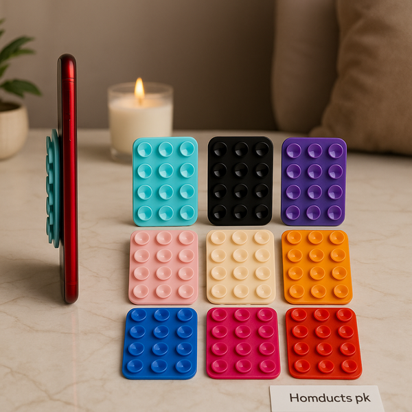 Multi-Color Suction Grip Pad for Mobile & Accessories – Anti-Slip Universal Holder