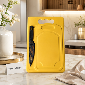 3-Piece Cutting Board Set with Chef Knife – Large & Small Kitchen Chopping Boards