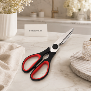 Premium Multi-Function Smart Kitchen Scissors with Bottle Opener & Nut Cracker | Heavy Duty Stainless Steel