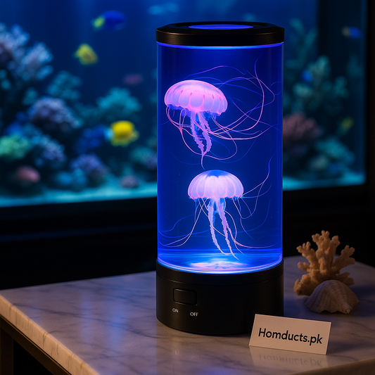 Luxury LED Jellyfish Lamp – Ambient Mood Night Light for Home & Bedroom Décor