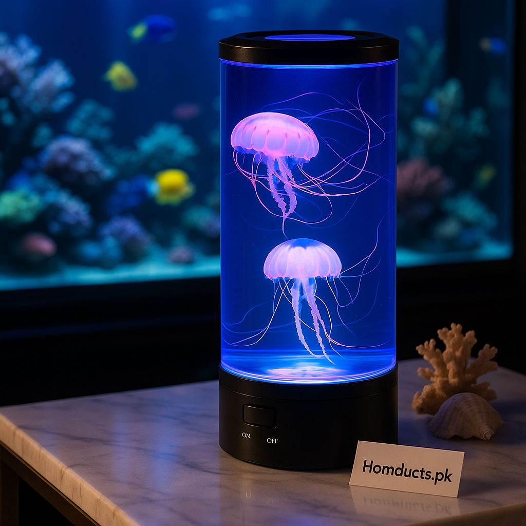 Luxury LED Jellyfish Lamp – Ambient Mood Night Light for Home & Bedroom Décor
