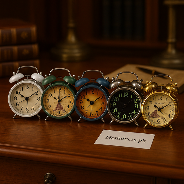 Vintage Twin Bell Alarm Clock – 1pc Random Classic Design