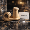Premium Wooden Salt & Pepper Grinder Set with Tray – Elegant Kitchen Seasoning Duo (2 Pieces)