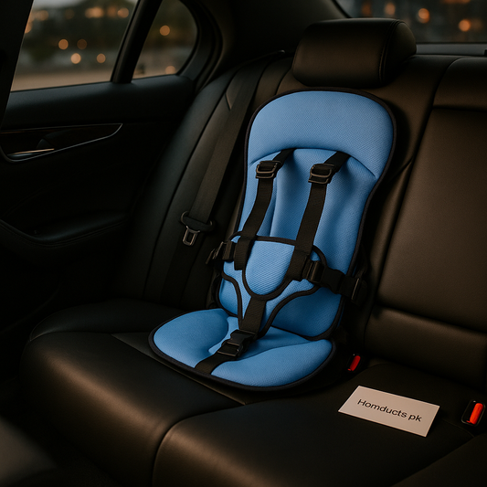 Premium Baby Car Safety Seat Cushion – Portable 5-Point Harness