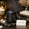 Luxury Black Marble-Style Sugar Pot with Lid – Elegant Tableware Accessory