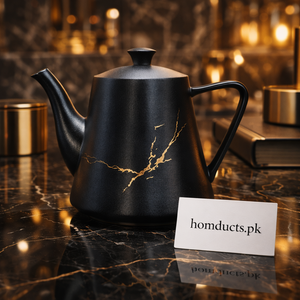 Luxury Matte Black Designer Teapot – Elegant Modern Serving Pot