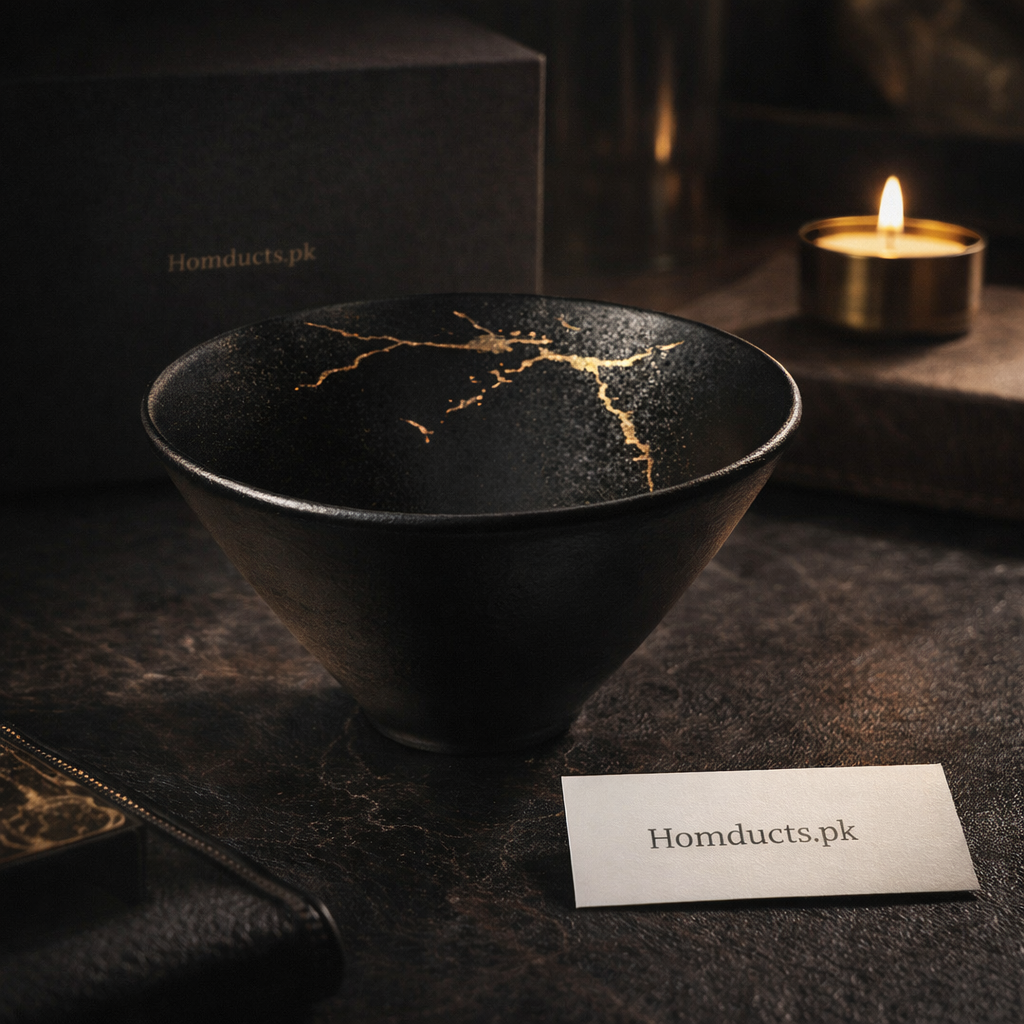 Luxury Black Textured Serving Bowl – 1 Piece