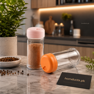 Ziba Premium Glass Spice & Seasoning Dispenser Jar