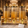 Luxury Triple Beverage Dispenser Set with Stand – 1850ml Each | Elegant Drink Server