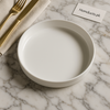 Luxury White Deep Plate – Premium Ceramic Dinnerware for Elegant Dining