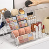 Luxury Acrylic Makeup Organizer – Multi-Compartment Storage for Cosmetics, Nail Polish & Accessories