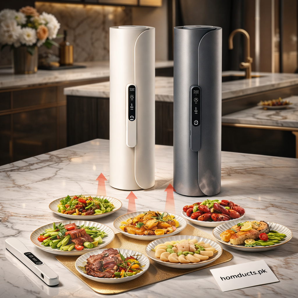 Luxury Rechargeable Electric Food Warming Tray – 8H Smart Timer | Cordless Hot Plate Server by Homducts.pk