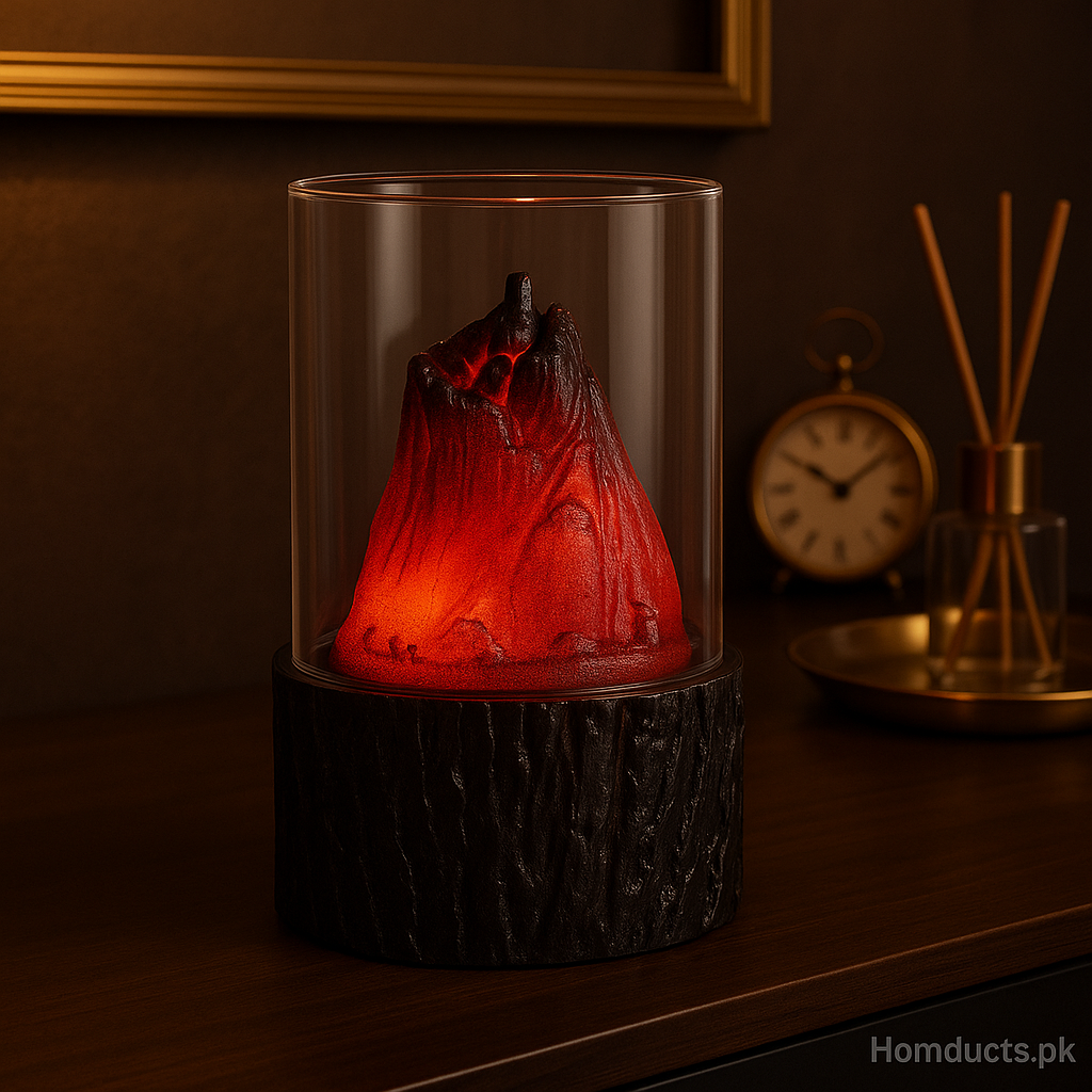 Volcano Glow Aroma Lamp – Decorative LED Lava Night Light for Home & Office