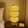 Triple Globe Crystal Bedside Lamp – Modern Gold Accent Light for Bedroom & Living Room