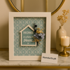 Luxury Wooden Wall Key Holder Frame – ‘Home Is Where The Heart Is’ Decorative Organizer