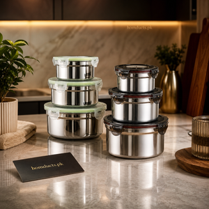 304 Stainless Steel Airtight Food Storage Containers for Kitchen - Leak-Proof & Durable
