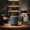 Dany Home Luxury Patterned Ceramic Coffee Mug – Premium Aesthetic Tea & Coffee Cup for Modern Living Spaces (1 Pc)