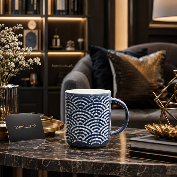 Dany Home Luxury Textured Ceramic Coffee Mug – Elegant Premium Tea & Coffee Cup for Modern Home Décor (1 Pc)