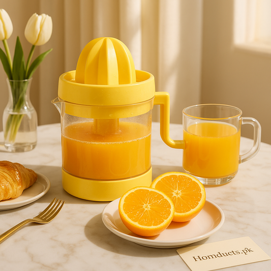 Premium Hand-Cranked Citrus Juicer – High Juice Yield, Easy Manual Squeezer for Oranges & Lemons
