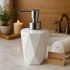 Luxury Geometric Soap Dispenser – Elegant Bathroom Hand Wash Bottle