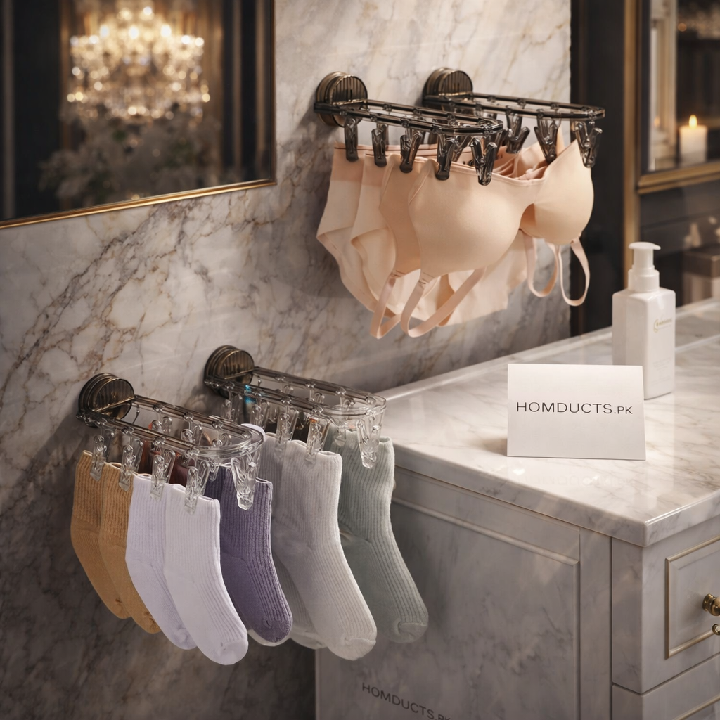 Cloth Drying Rack With Suction