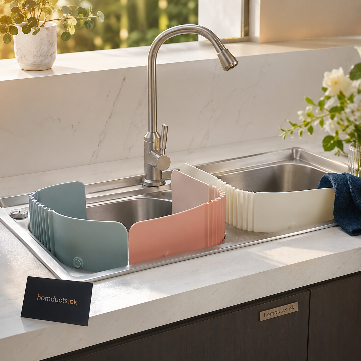 Foldable Kitchen Sink Splash Guard Divider Panel – Water Splash Protection Shield for Dishwashing & Kitchen Cleaning
